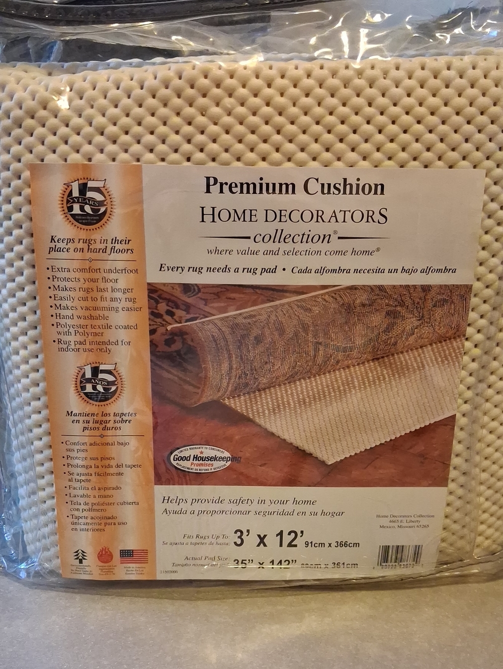 Premium Cushion Rug Pad - Cream